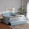 Baxton Studio Freda Blue Velvet and Button Tufted Full Size Daybed with Trundle 164-10408 - alternate 7